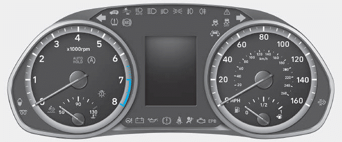 Hyundai i30. Instrument cluster